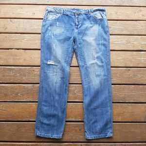 Hemiks jeans well used, size 42 blue A352422